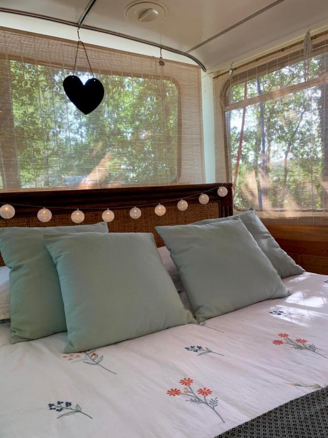 Magic Roof Top Bus With Big Bath In The Tree Forest! Mimizan Exterior photo